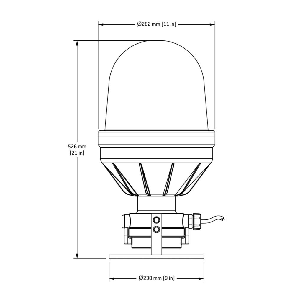 MLED-150Ex | Marine lanterns | Tideland Signal